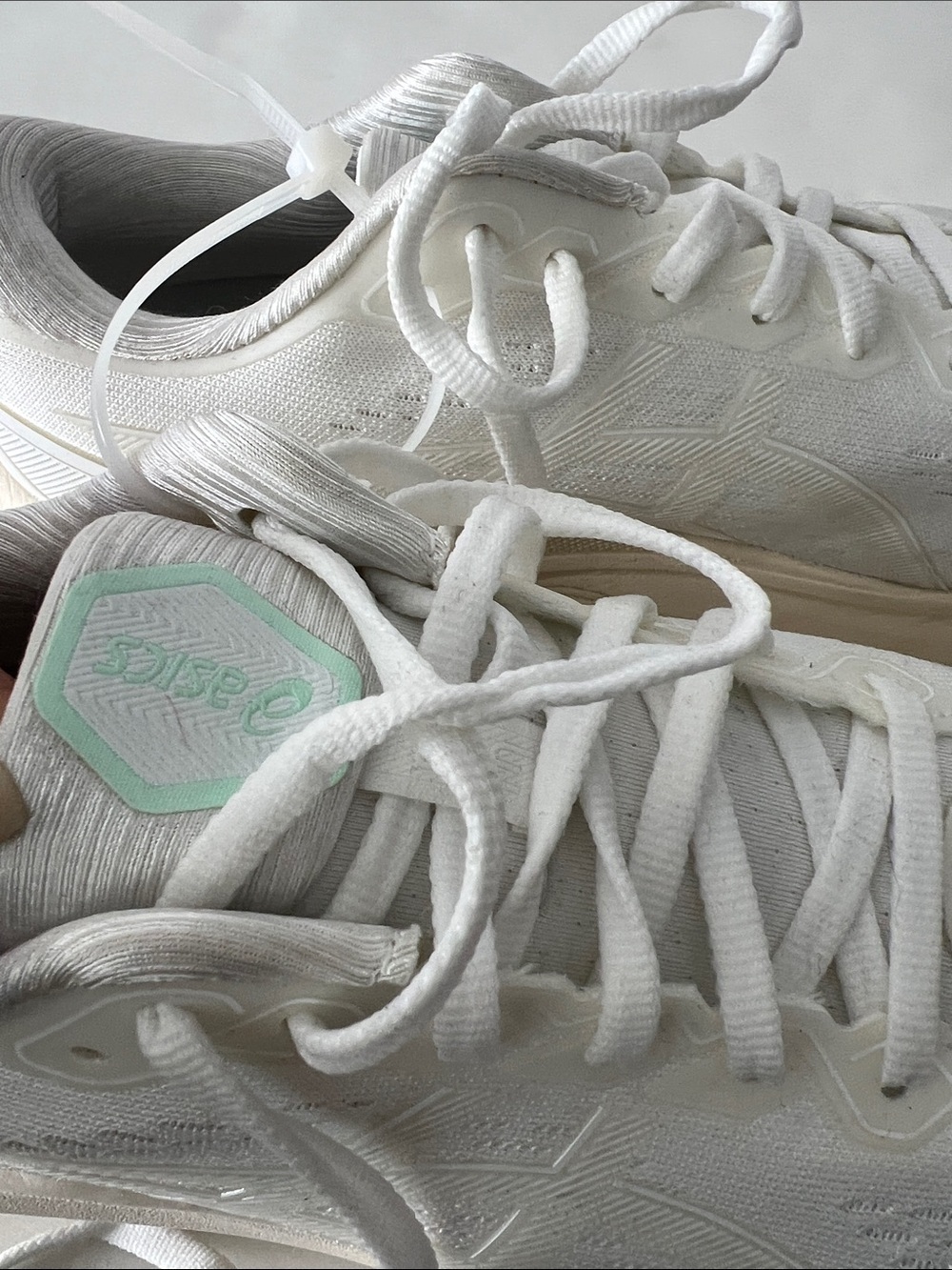 Asics Gel Kayano 30 White / White Running Shoes Men's 8.5 - Picture 11 of 13